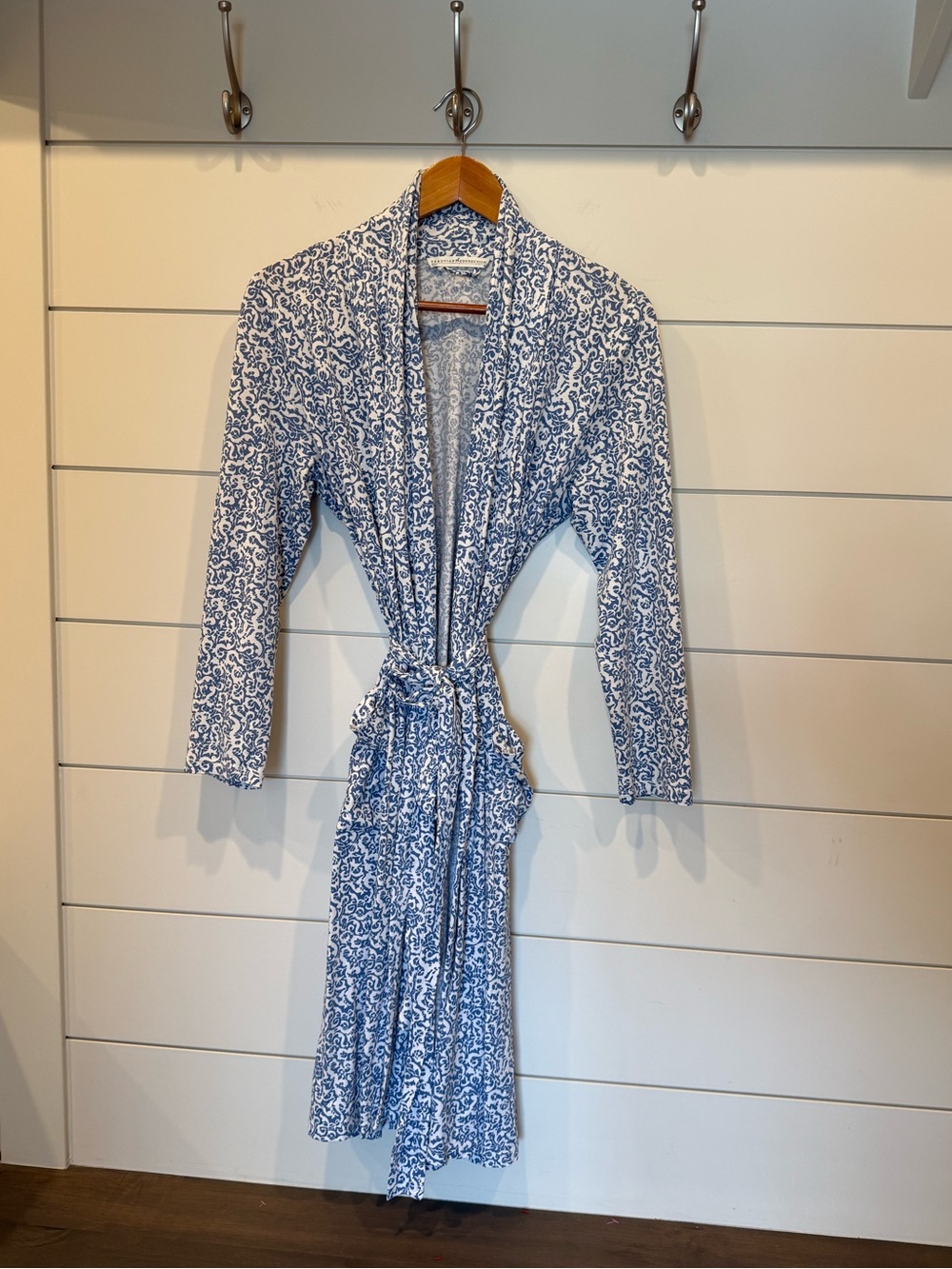 Peruvian Connection Robe Women 100% Pima Cotton Kimono Medium